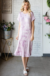 Tie die Knit Midi dress