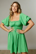 Emerald Green Ruched Dress