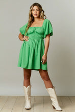 Emerald Green Ruched Dress