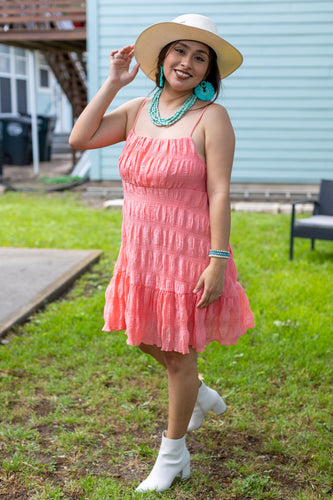 Ruffle Hem Cami Woven Dress