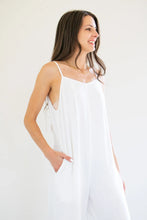 White Linen Romper