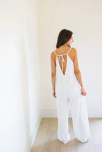 White Linen Romper