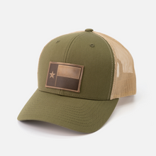OEH Cap - Leather - Texas Flag