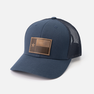 OEH Cap - Leather - Texas Flag