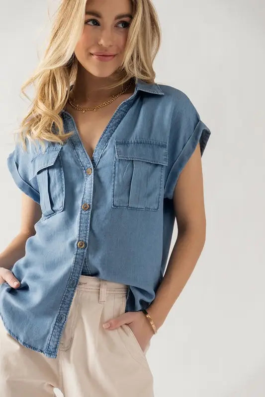 Tencel Denim Top