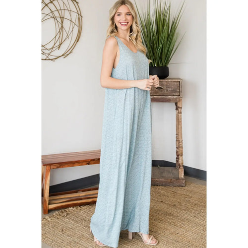 Wide-Leg Open Tie Back Jumpsuit