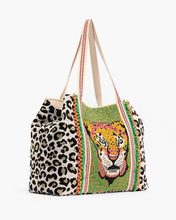 Forestry Leopard Embellished Tote