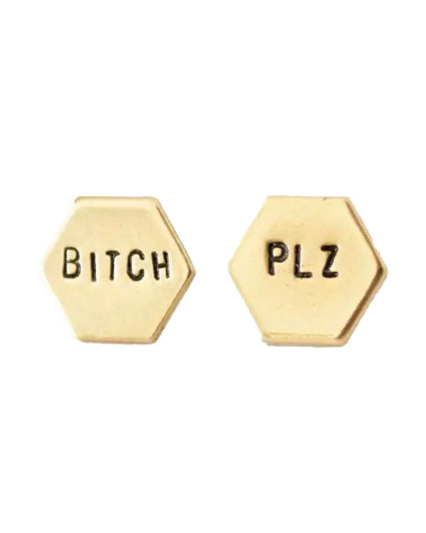 Bitch Plz Studs