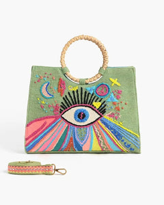 Groovy Evil Eye Mini Tote