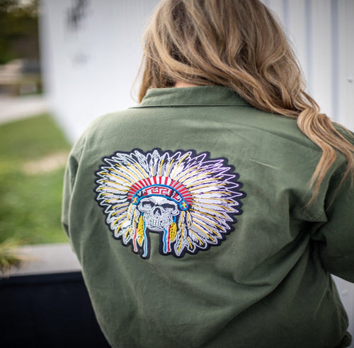 Skeleton Indian Military Jacket