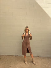 Mocha Button Down Dress