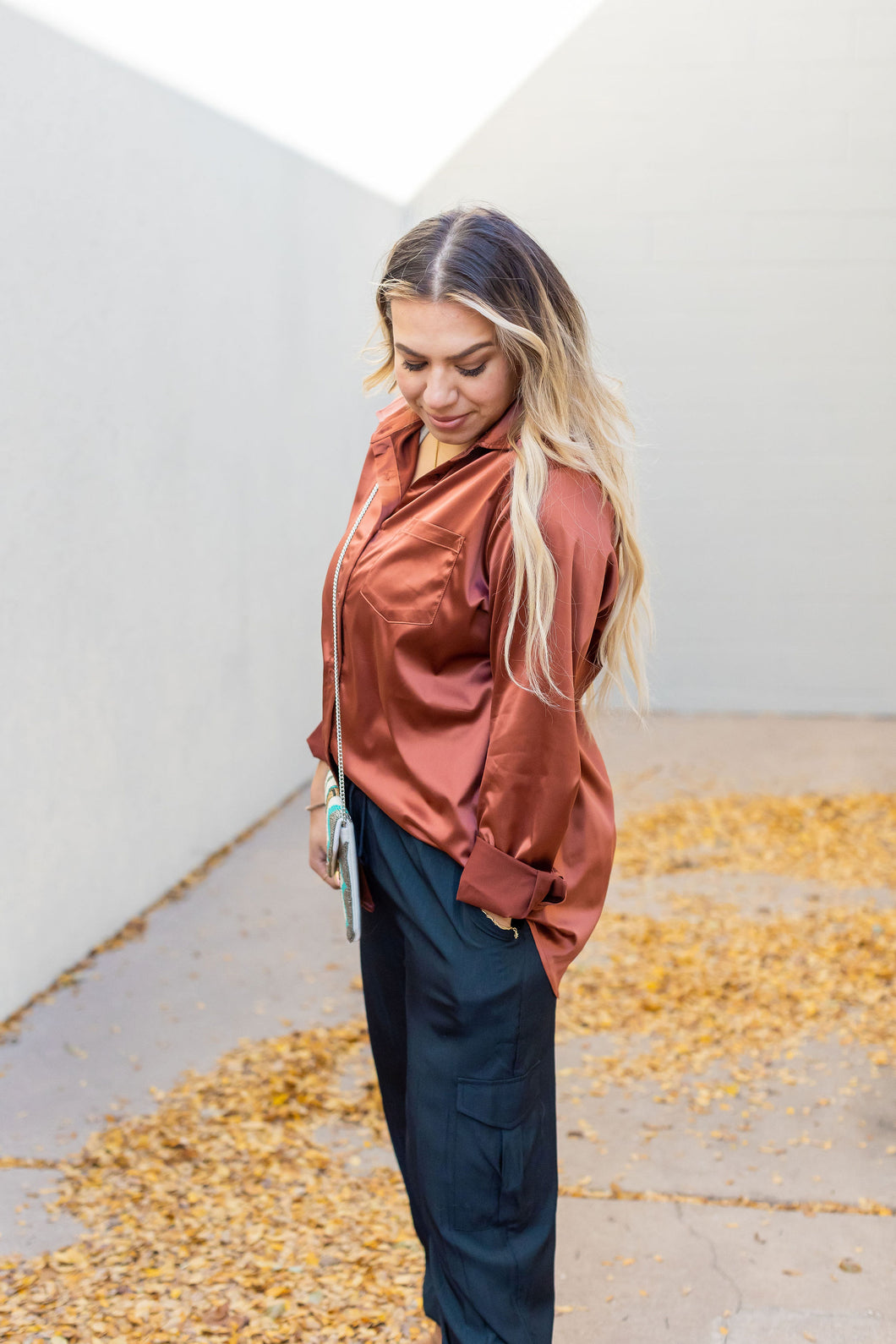 Boss Babe Button Up Top
