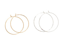 Hammered Gold Hoops