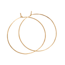 Hammered Gold Hoops