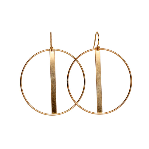 Circle Bar Hoops