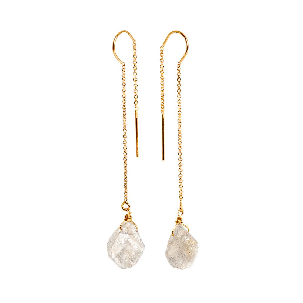 Labradorite Thread Earrings