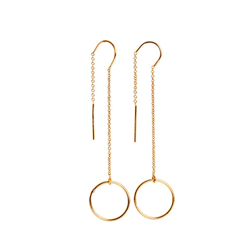 Circle Thread Earrings