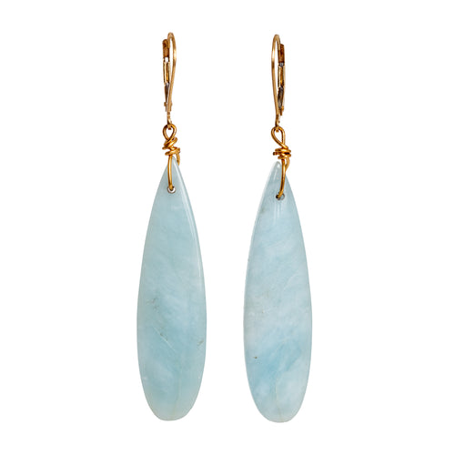 Amazonite Teardrop Earrings