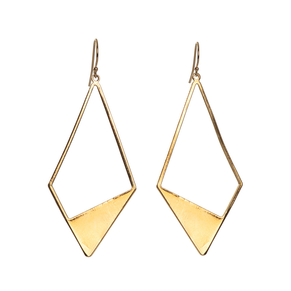 Geo Triangle Earrings
