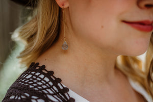Labradorite Thread Earrings