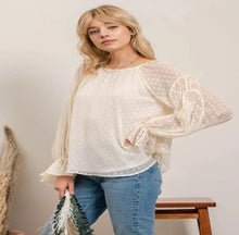 Sheer Clip Dot Blouse