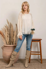 Sheer Clip Dot Blouse