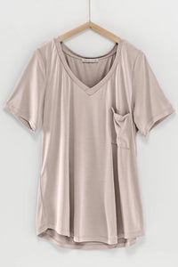 Modal Solid V-Neck Tee