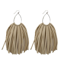 Suede Long Fringe Earrings