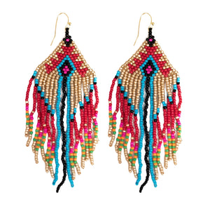 Triangle Seed Bead Earrings