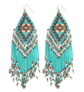 Triangle Seed Bead Earrings