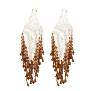 Triangle Seed Bead Earrings