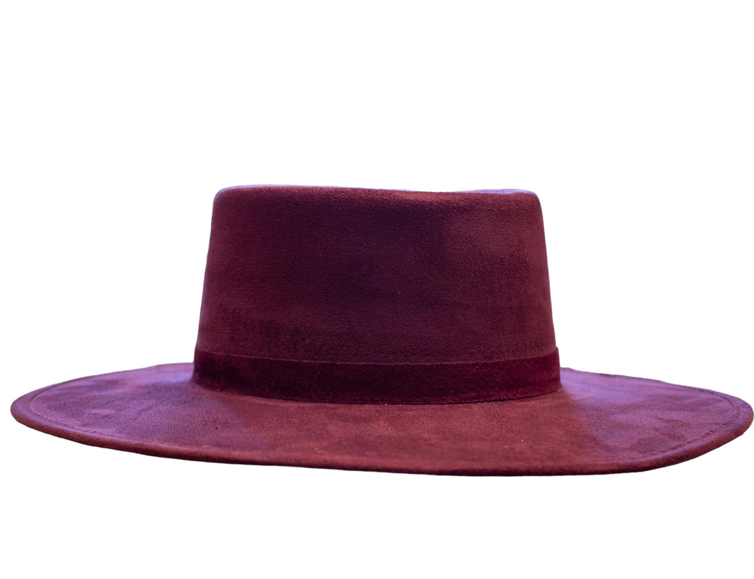 Burgundy Outlander Hat