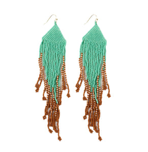 Triangle Seed Bead Earrings