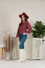 Raisin Twist Back Sweater